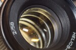 Helios 44m-4 lens block in frame