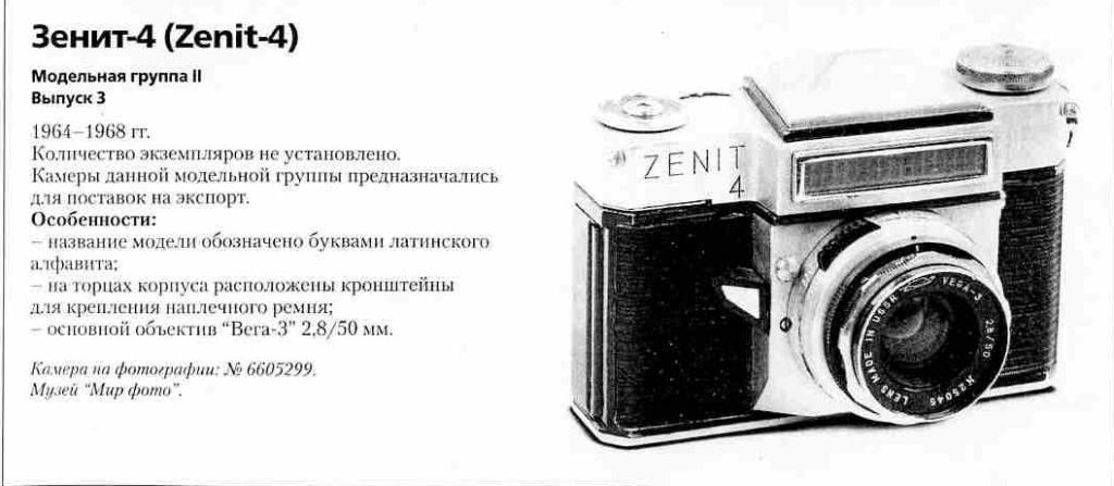 Зенит-4 1200 фотоаппаратов СССР