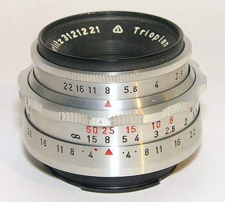 Meyer Gorlitz Trioplan 29 50 mm RB 1963 obektiv 1