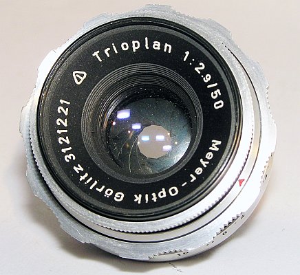 Meyer Gorlitz Trioplan 29 50 mm RB 1963 obektiv 2