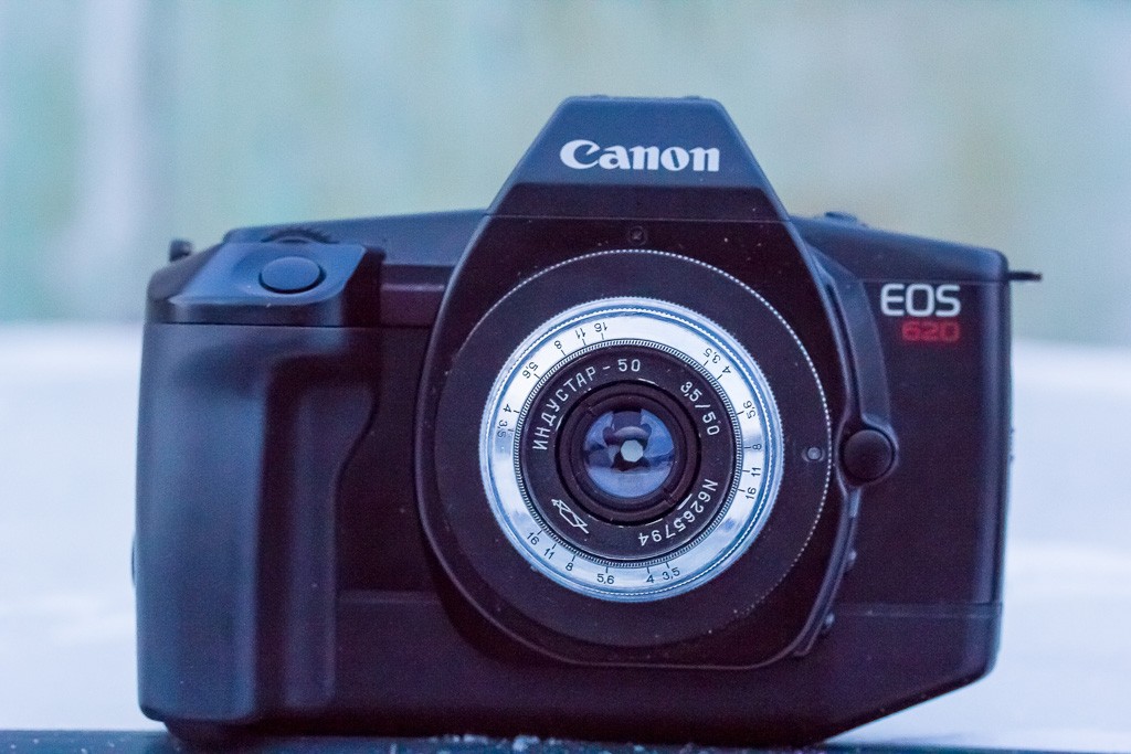 Industar-50 on Canon EOS 620, through adapter ring M42 canon eos