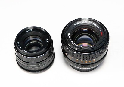 Canon FD 55 1.8 vs Gelios 44m 4 primer foto 6
