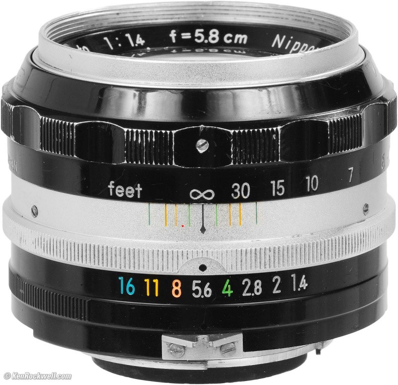 Nikon Nikkor S 5.8 cm f 1.4 non Ai