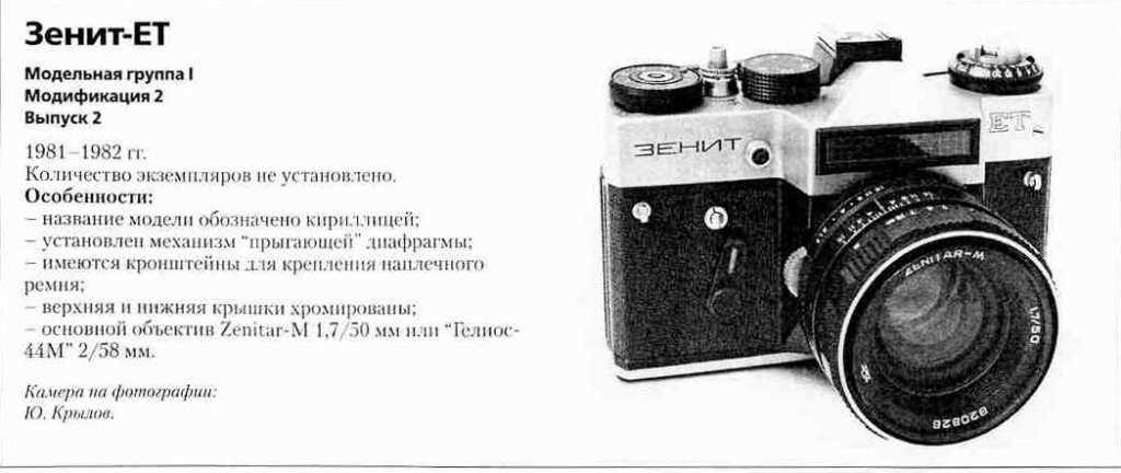 Зенит-EТ 1200 фотоаппаратов СССР